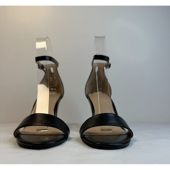 Kelly & Katie Himesta Women's Size 7WW Black Wedge Sandal Casual Minimalist - Picture 5 of 13